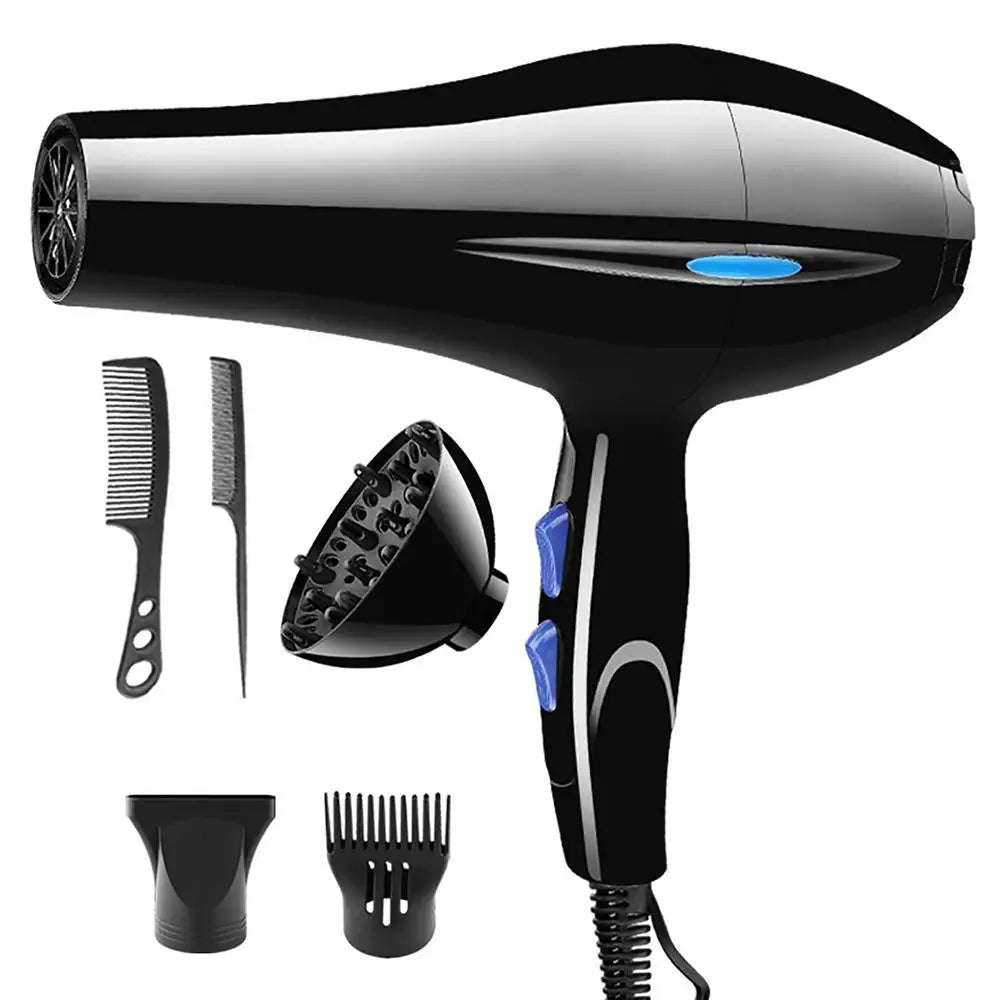 High-Power 2200W Ion Hair Dryer Cold Hot Air Mode Cold Hot Air Mode Powerful Hair Dryer With Diffuser For Women