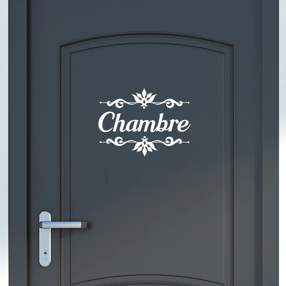 Spanish Chambre Bedroom Door Sticker Decal Waterproof Mural Vinyl Home Decor