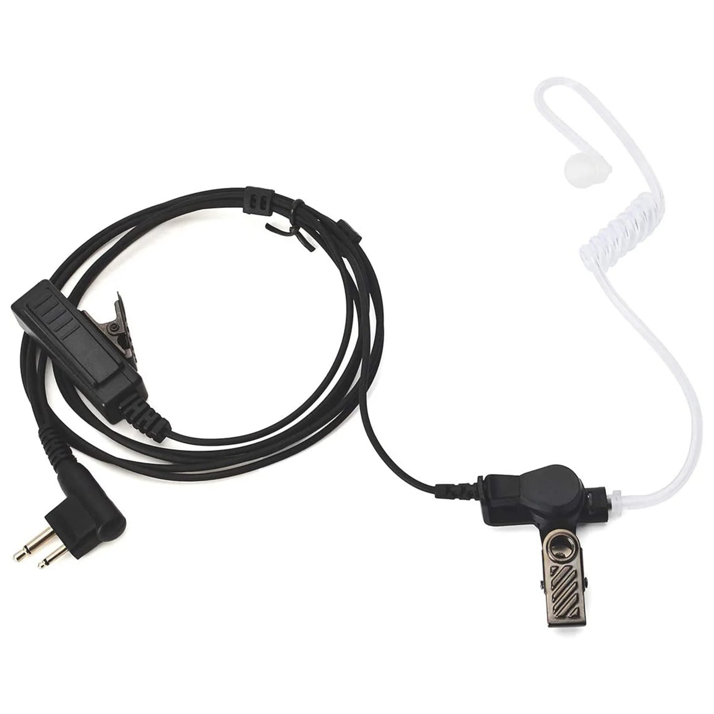 Covert Acoustic Tube Security Bodyguard Earpiece Headset PTT Mic Compatible for Motorola CP040 DP1400 GP68 GP88