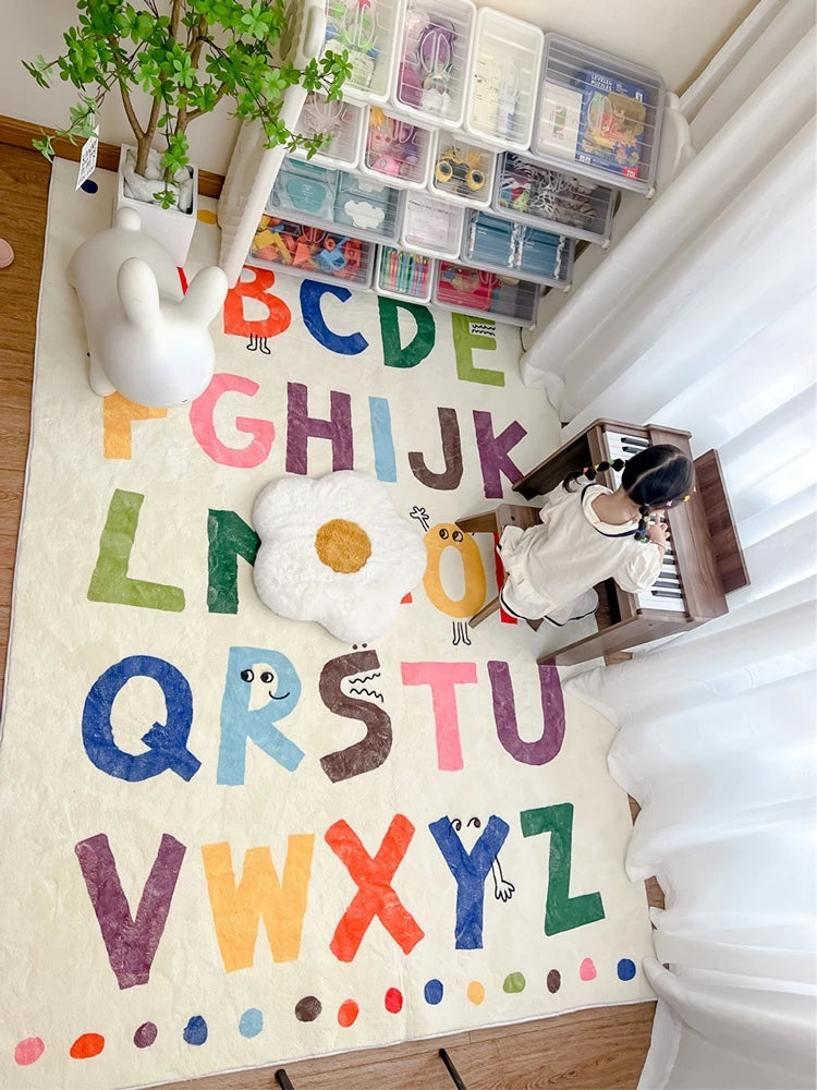 Carpet for Living Room Cartoon Large Area Children's Bedroom Cloakroom Plush Mat Home Decoration IG Coffee Tables Rug ковер 러그