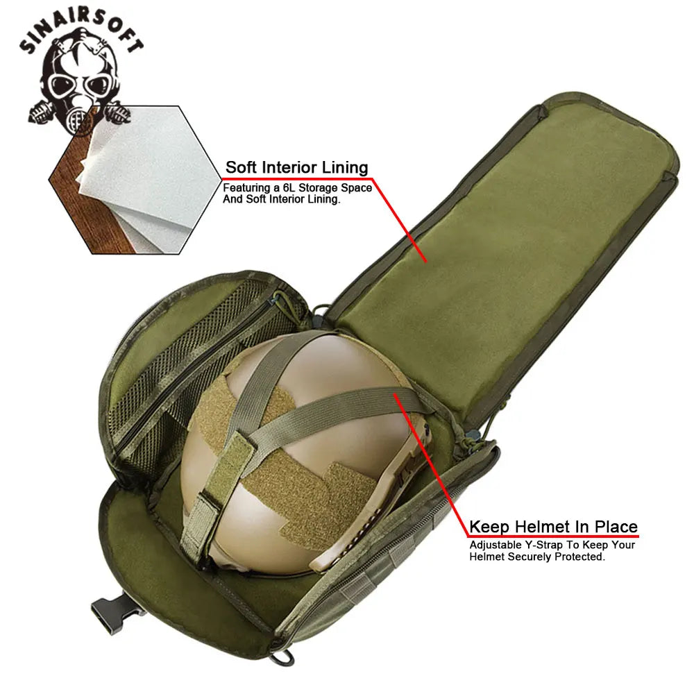 Tactical Helmet Bag Airsoft Fast Helmet Cover MICH Helmet Anti-virus Carrier Mask Bag Outdoor Storage Molle Bag Gear