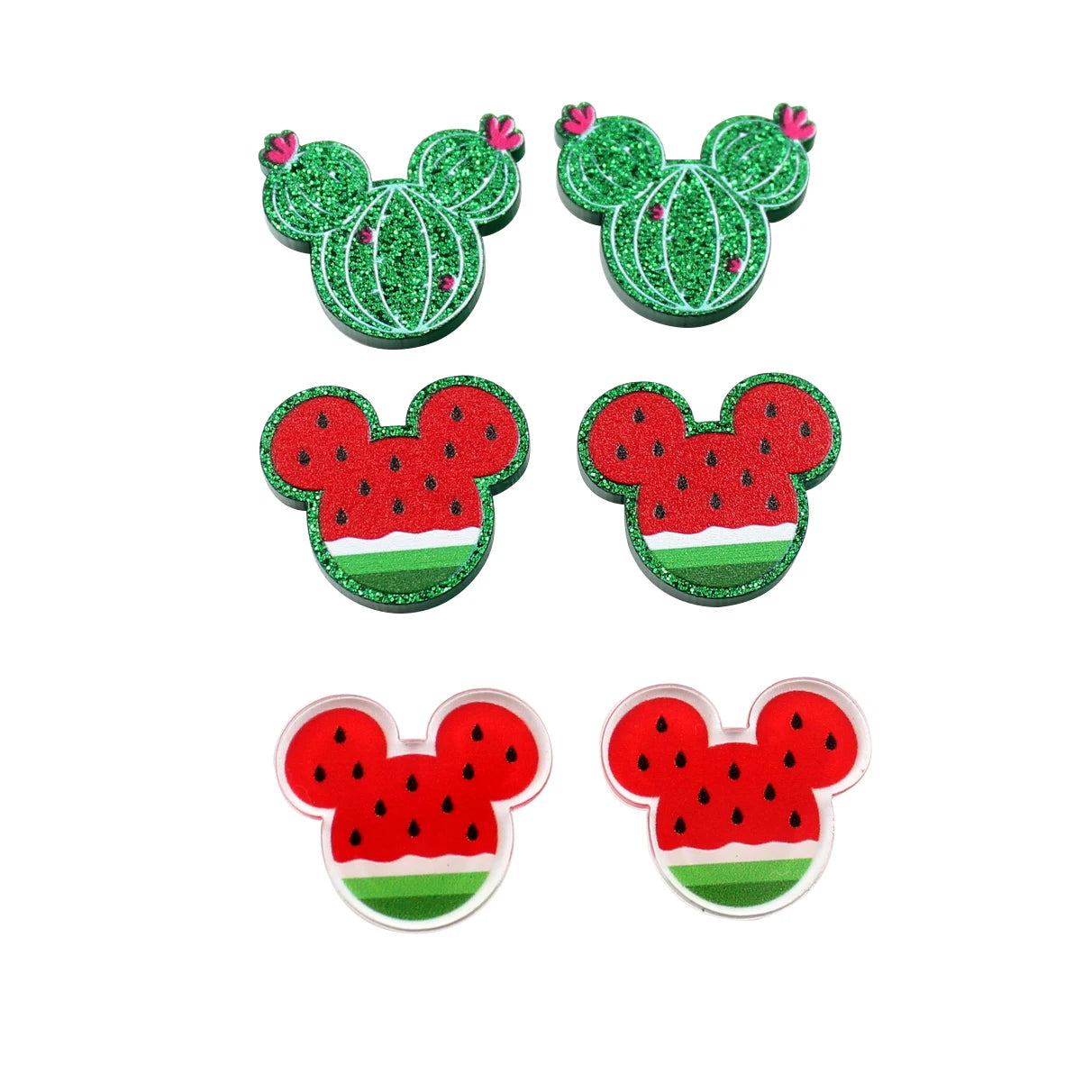 Set of 10 18mm New product CN Christmas Tree Cakes cute Acrylic Findings