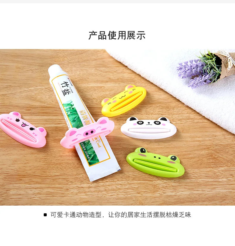 Kitchen Accessories Bathroom Multi-function Tool Cartoon Toothpaste Squeezer Kitchen Gadget Useful Home Bathroom Decoration