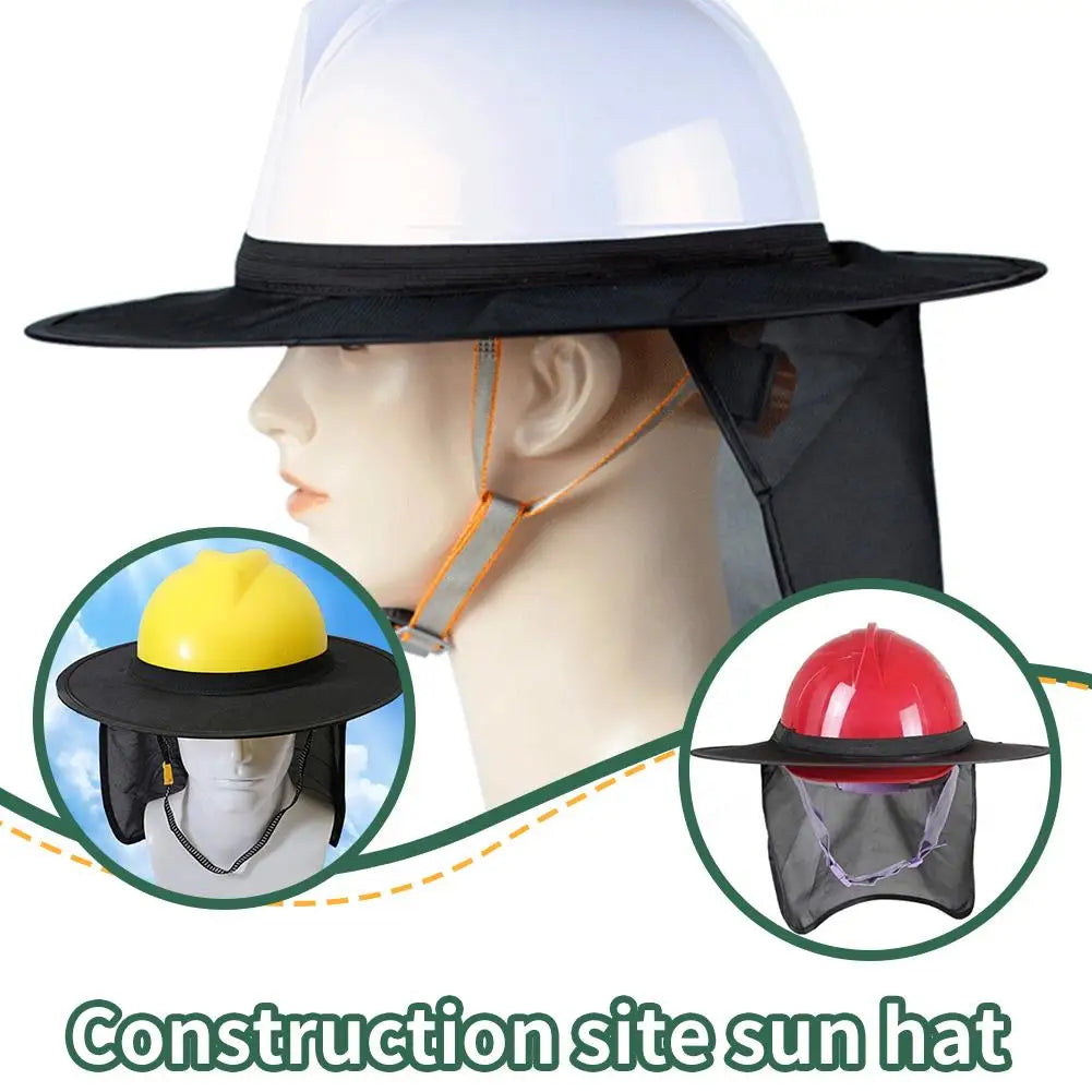 Construction Safety Hard Hat Neck Helmet Hat Cover Sun Shade Stripe Kit Sun Protection Accessories For Garden Worker