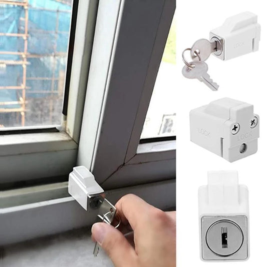 Glass Window Safty Lock Sliding Door Patio Window Security Lock Door Window Restrictor Safety Anti-theft Door Stopper Limit Lock