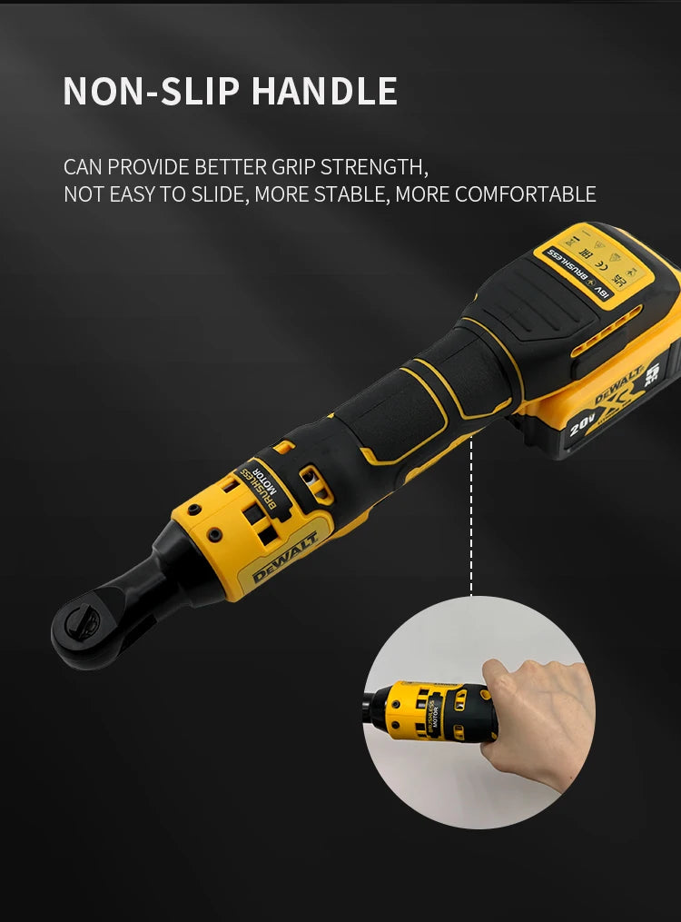 DEWALT DCF512 Brushless Cordless 1/2  3/8  Ratchet Wrench Compact Engineered Variable Speed Control   20V Battery Power Tool