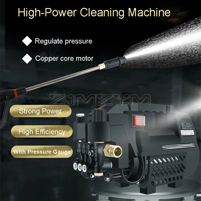 High Pressure Household Car Washing Machine 220V Small Automatic Induction Water Gun High Pressure Cleaning Tool Equipment