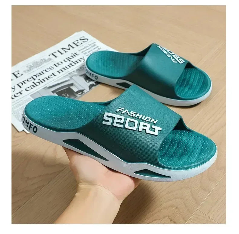 Men's Bathroom Non-slip Summer Fashion Flip-flops Women Couple Shoes Indoor Home Sandals Men's Slippers for Summer Outdoor Wear