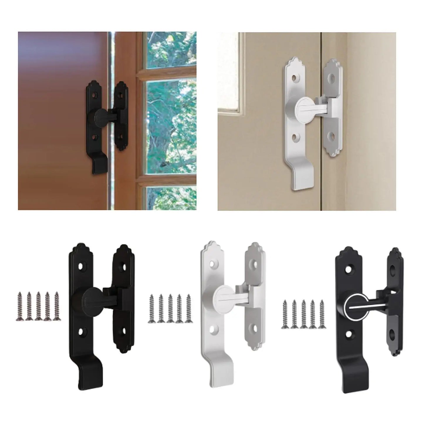 Home Security Door Lock Sliding Door Lock Anti Lost Window Bathroom Flip Gate Latch Heavy Duty Bolt Locks Flip Door Lock Latch