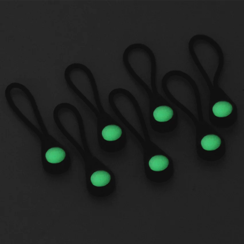 Luminous Outdoor Camping Hiking Zipper Pull Ideal Kit Marker Ultra-Bright Glow Dark Night Coats Jackets Rucksacks Tent Zippers