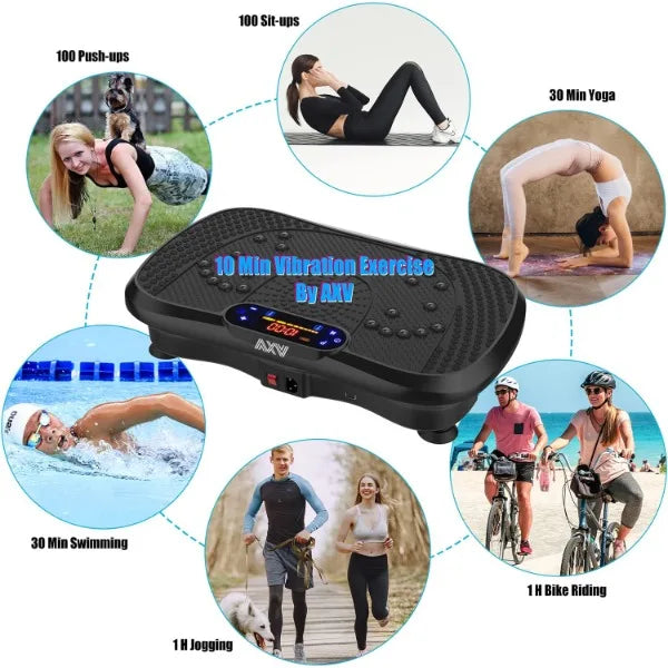 Vibration Plate Fitness Platform Exercise Machine Vibrating Lymphatic Drainage Shaking Full Body Shaker Workout Vibrate