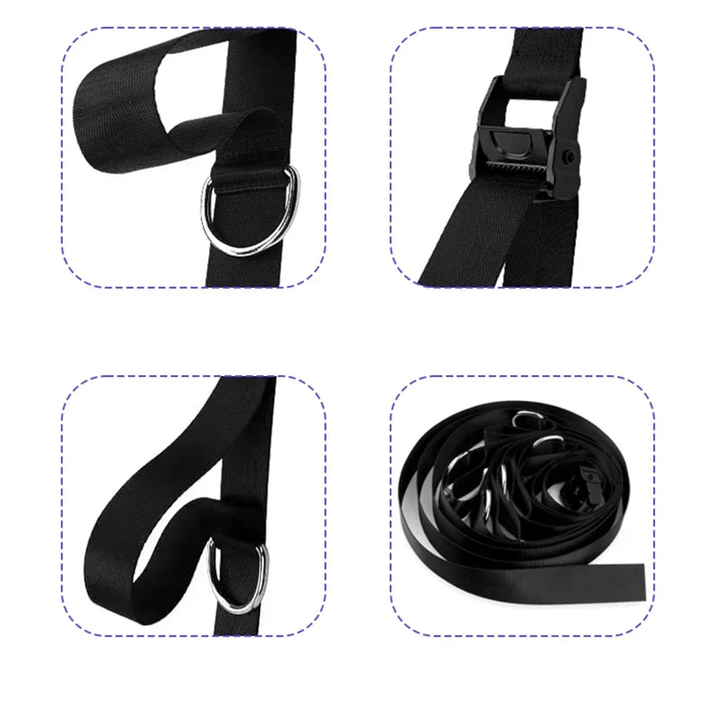 Adjustable Resistance Band Anchor Multi Point Anchor Gym Strap Adjustable Clips Travel Fitness Fitness Equipment