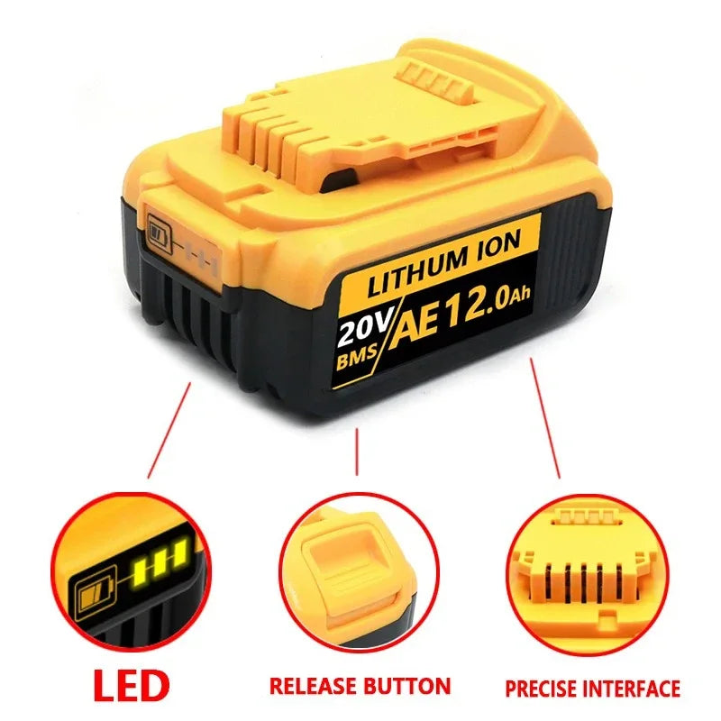 battery for Dewalt 18V 20V power Tools rechargeable electric tool Accessories Lithium batteries Replace DCB200 DCB184