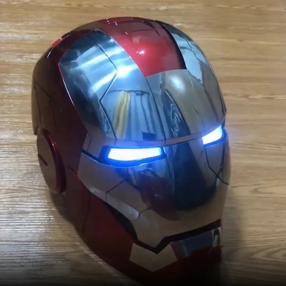 Marvel MK5 Helmet Cosplay Iron Man Electric Multi-piece Opening And Closing Voice Control Eyes Model Toy For Children Adult Gift