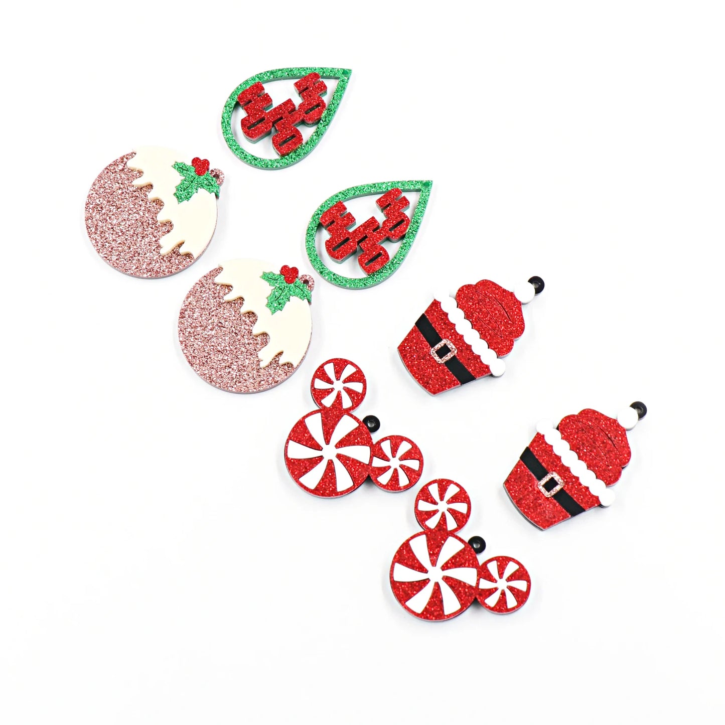 Set of 10 18mm New product CN Christmas Tree Cakes cute Acrylic Findings