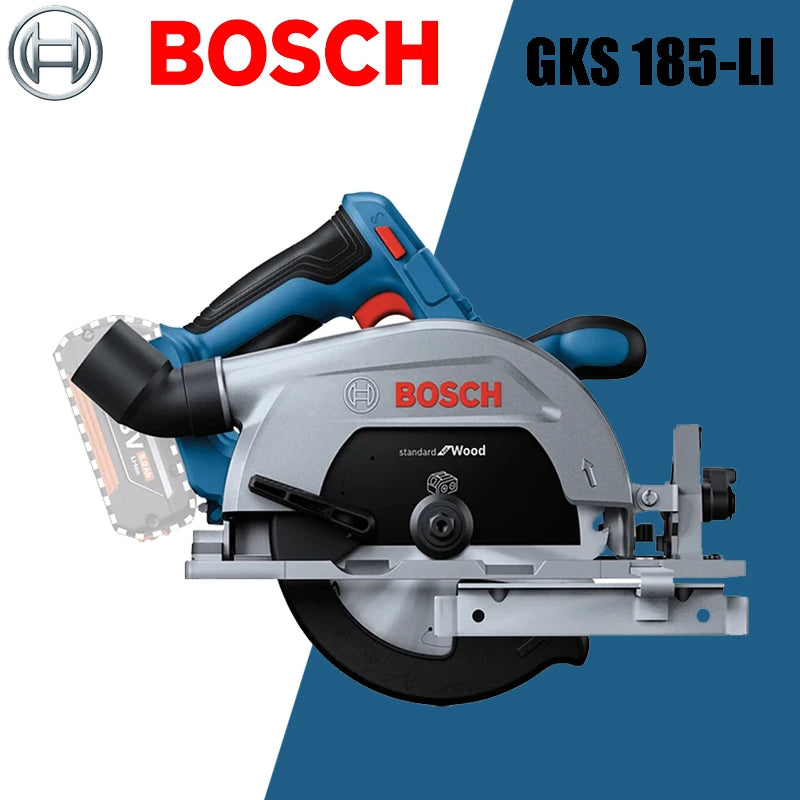 Bosch GKS 185-LI Cordless Circular Saw 18V Portable Woodworking Electric Saw 165mm 5000RPM Power tools