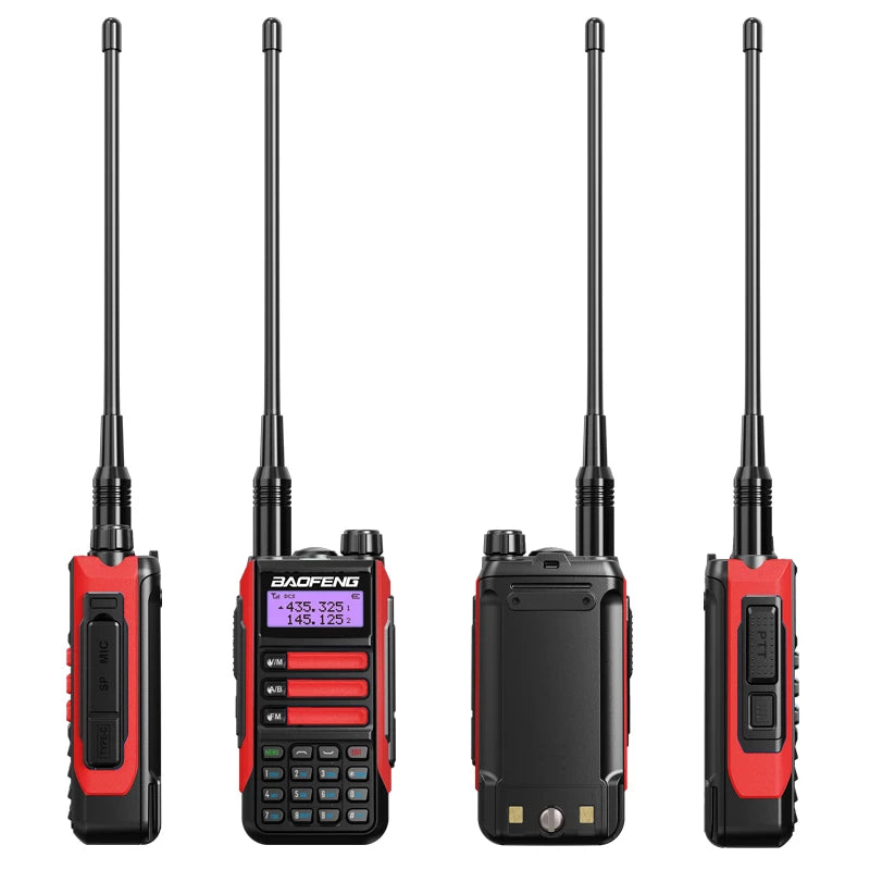 Baofeng Walkie Talkie UV-16 Long Range Powerful 10W Handheld HF Transceiver Dual Band VHF UHF 2 Way Ham Radio waterproof