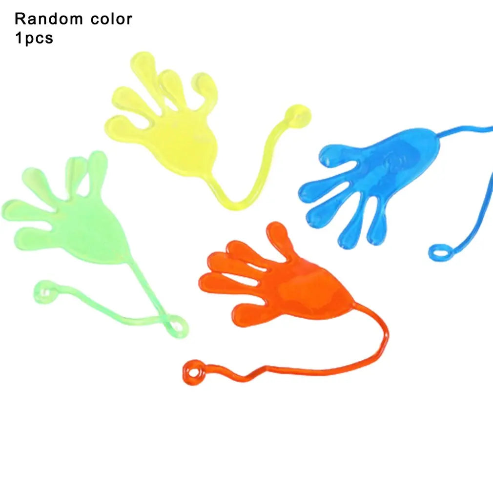 1pc Squishy Toy Slap Hands Palm Toy Elastic Sticky Toy For Kid Gift Party Gags Practical Jokes Elastic Creative Tricky Toys