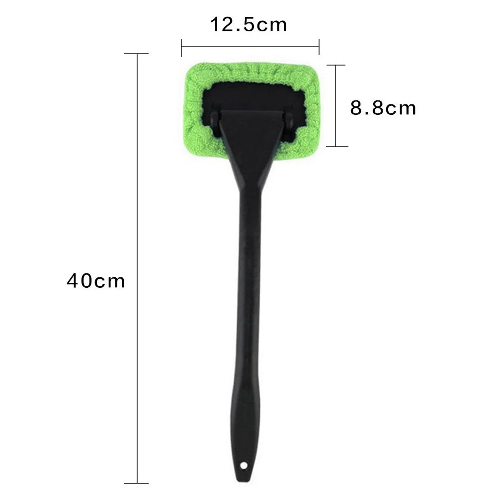 Car Window Cleaner Brush Kit Windshield Cleaning Wash Tool Inside Interior Auto Glass Wiper With Long Handle Car Accessories