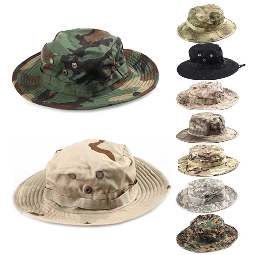 Boonie Hat Tactical Adjustable Boonie Hats for Men Women Hunting Fishing Outdoor Safari Sun Ocp boonie hat