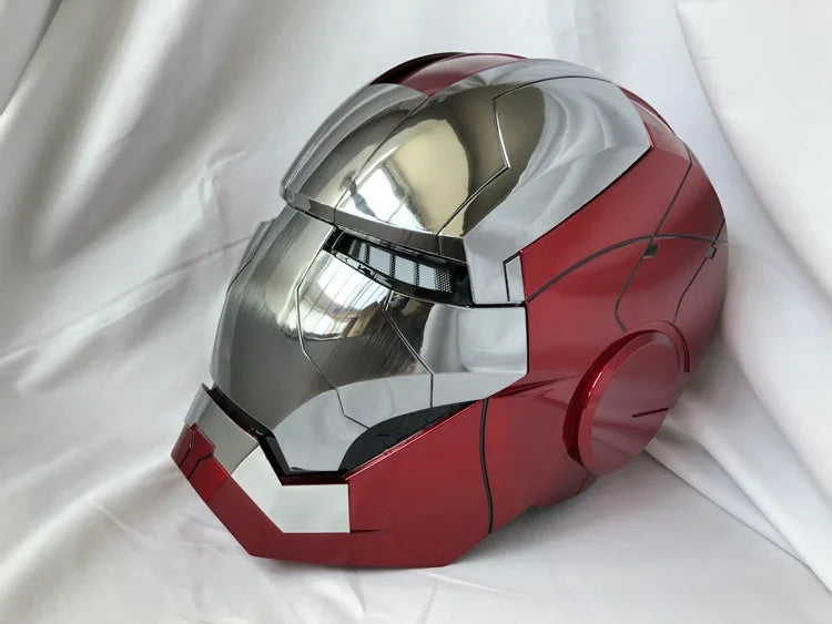 Marvel MK5 Helmet Cosplay Iron Man Electric Multi-piece Opening And Closing Voice Control Eyes Model Toy For Children Adult Gift