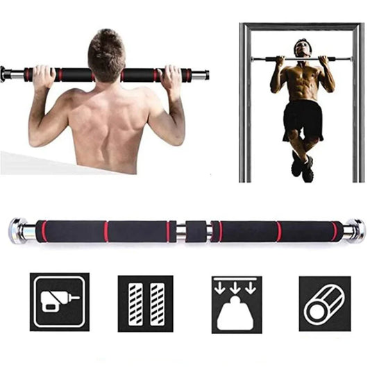 200kg Adjustable Door Horizontal Bars Exercise Home Workout Gym Chin Up Pull Up Training Bar Sport Fitness Equipment