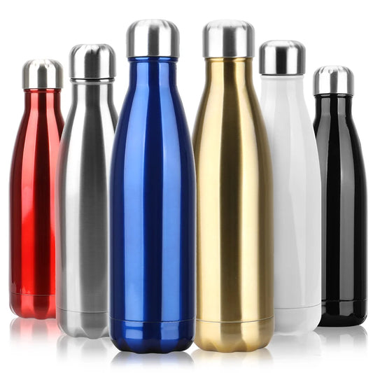 For Sport Bottles Double-Wall Insulated Vacuum Flask Stainless Steel Water Bottle BPA Free Thermos Cola Water Beer Thermos 500ml