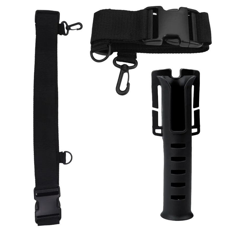 Portable rod holder fishing gear accessory with adjustable waist fishing rod insertion device fishing accessories tool outdoor