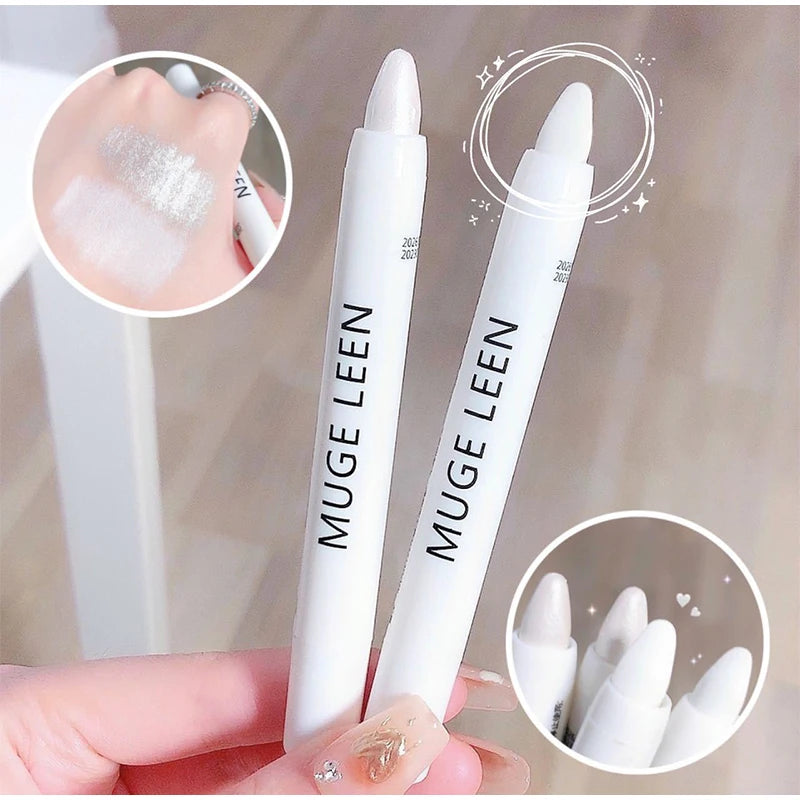 Flash Pearl Eyeshadow Pencil Waterproof Fine Flash Eye Highlighter Lasting Silkworm Eyeliner White Silver Brightening Pen Makeup