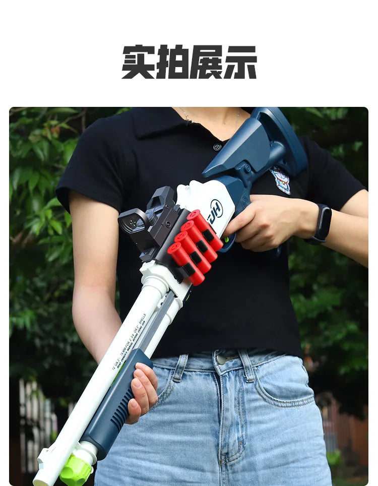 XM1014 Shell-Throwing Soft Bullet Gun Fire Shotgun Toys Blaster Gun Weapon For Shooting Nerf Guns Rifle Airsoft