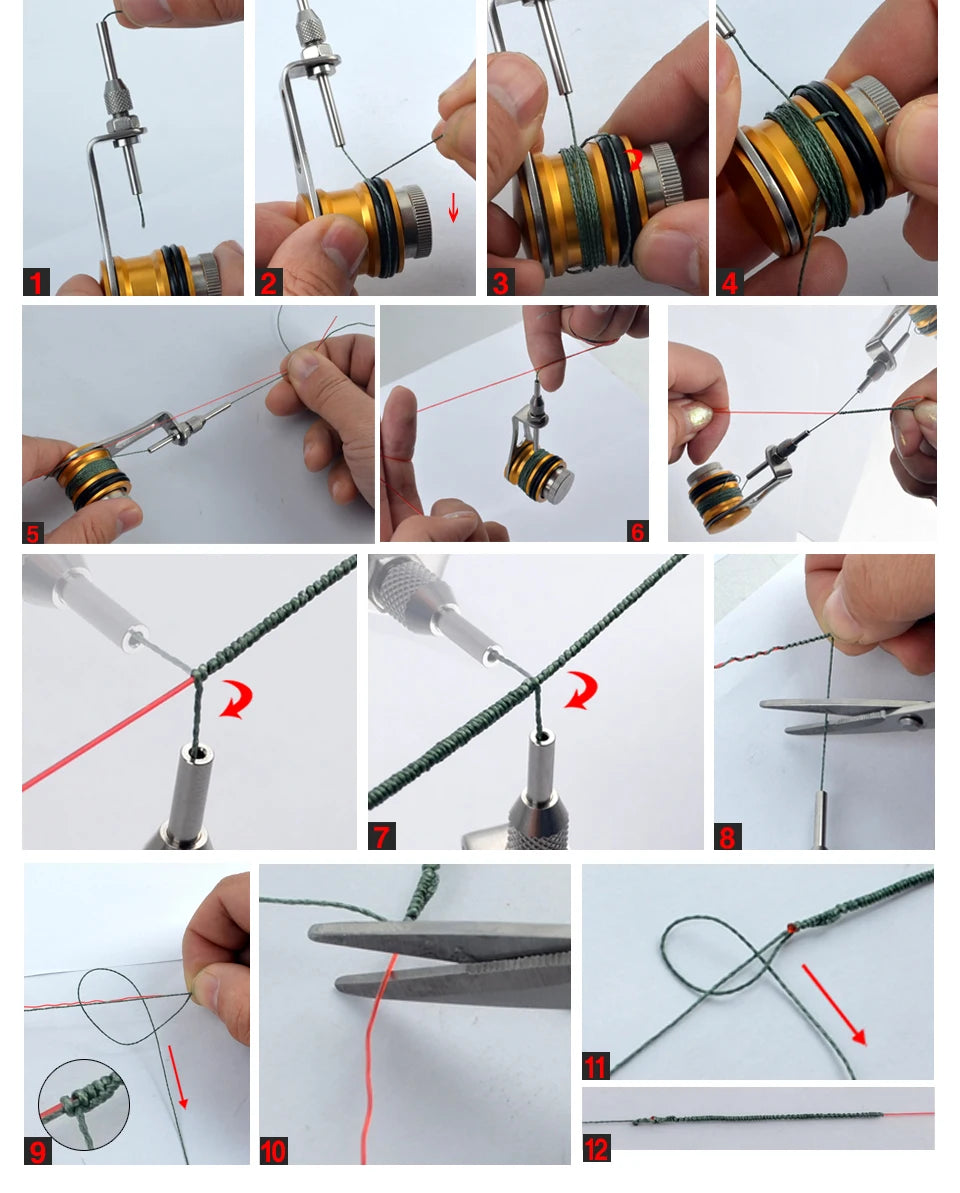 New Fishing Line Knotter GT/PR Bobbin Knotter Line Winder Machine Assist Fishing Tackle Gear Knotter Accessories for Fishing