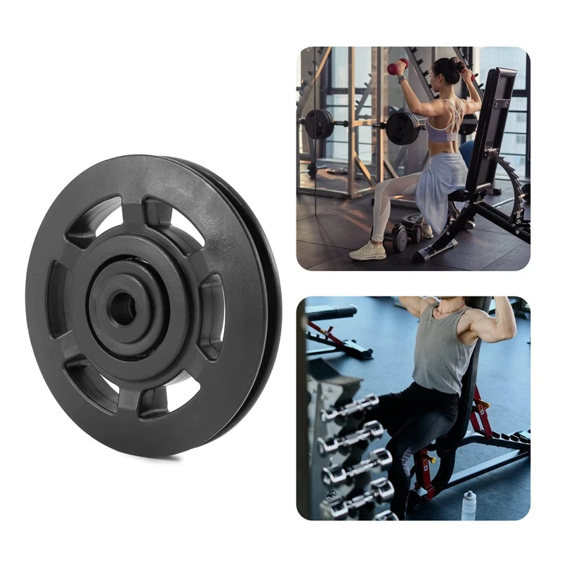 4Pcs 95Mm Universal Bearing Pulley Wheel Cable Fitness Equipments Accessories Gym Equipment Part Wearproof Tool With Long Servic