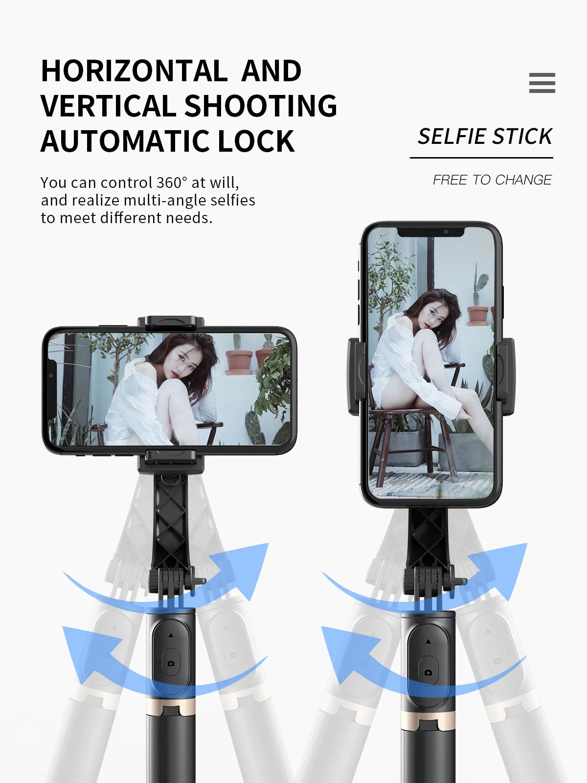 COOL DIER 2023 NEW Phone Gimbal stabilizer Wireless Bluetooth selfie stick tripod Stabilizer holder bracket For Smartphone live