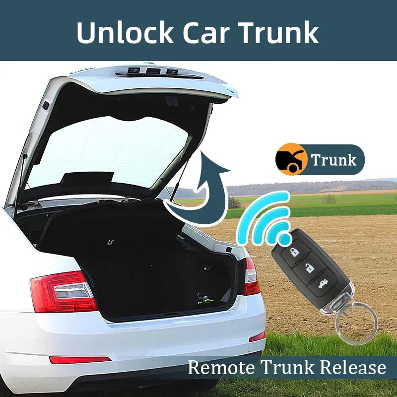 Universal Car Door Lock Trunk Release Keyless Entry System Central Locking Kit Remote Control Car Accessories With Bluetooth