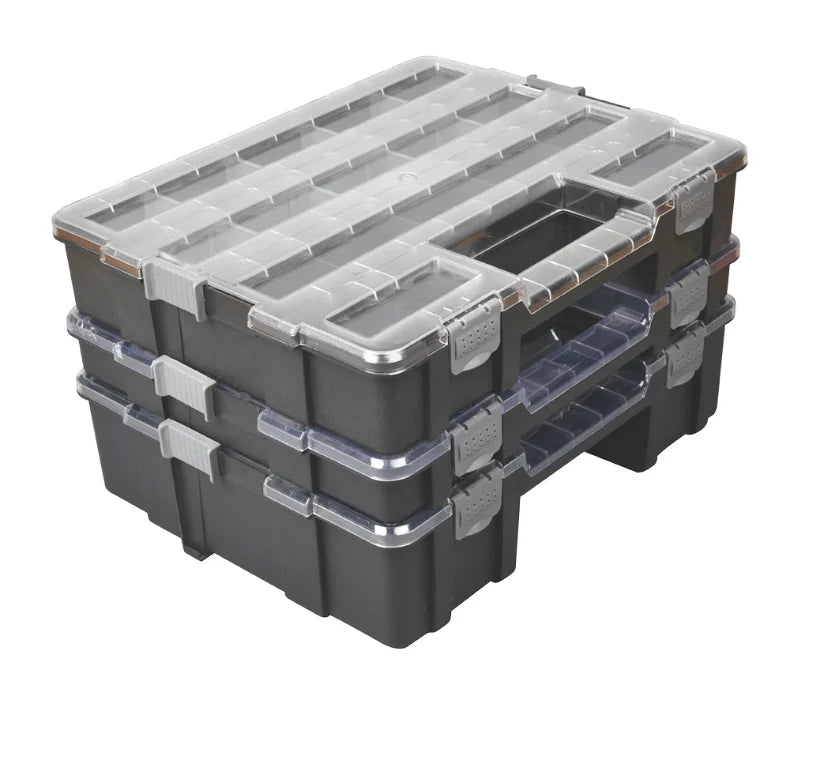 Stackable Tool Box Organizer Box Piece Container Garage Plastic Toolbox for Mechanic Workshop Suitcase Screw Storage Box