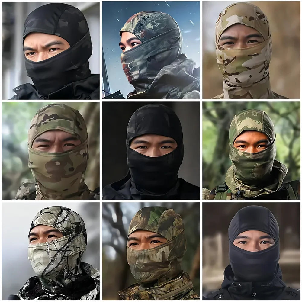 Multicam Tactical Balaclava Full Face Mask Shield Cover Cycling Airsoft Hunting Hat Camouflage Balaclava Scarf