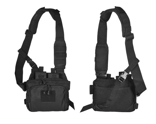 Tactical 2 Banger Bag Messenger Range Bags Hunting Large Capacity Storage Bag Crossbody Shooting Hunting Gear Chest Bags