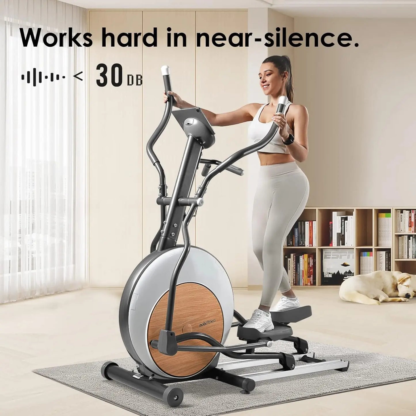 Elliptical Machine Cross Trainer 3 in 1 Exercise Bike Cardio Fitness with App US