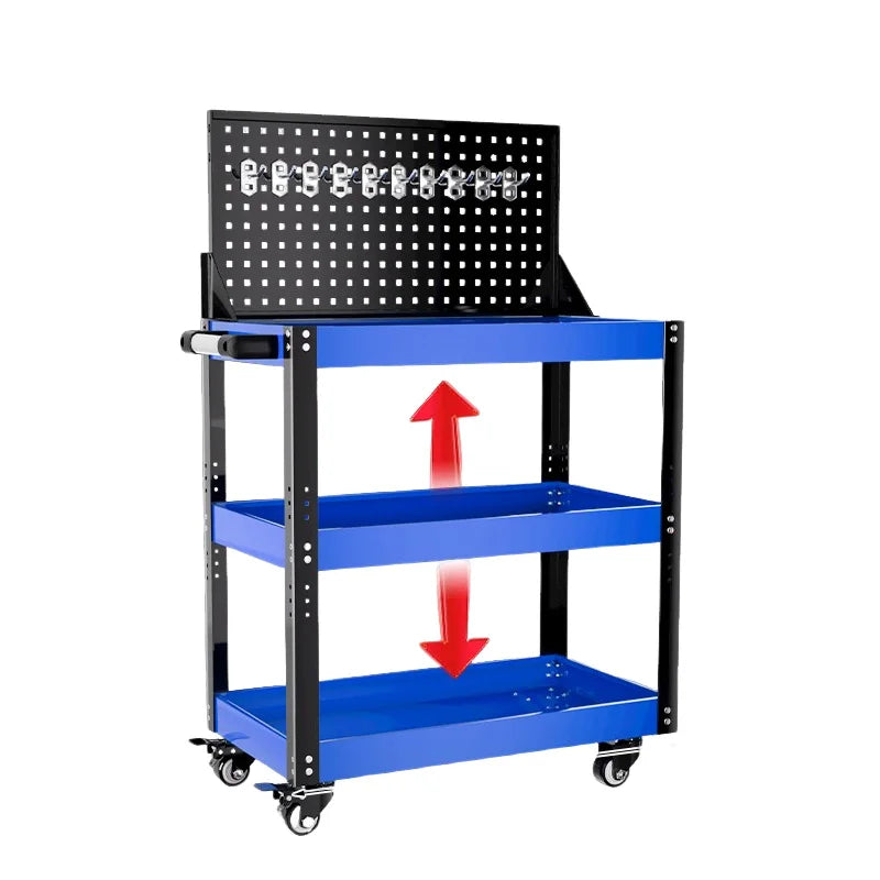 Mechanical Workshop Tools Cart Tool Trolley Heavy-duty Auto Repair Parts Car Electrician Hardware Tool Cart