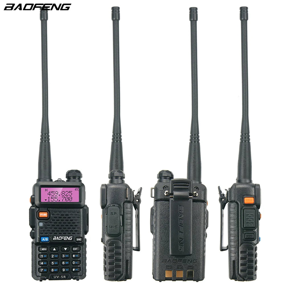 BaoFeng UV-5R Walkie Talkie 5W/8W Two Way Radio Commutator VHF/UHF 136-174MHz & 400-520MHz Station Receiver Ham Wireless Set