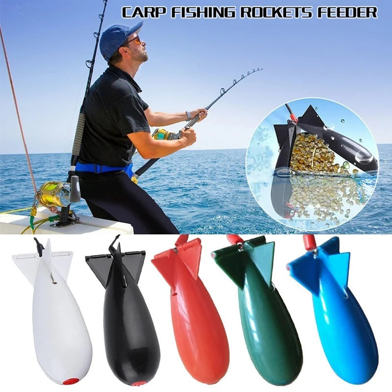 PRO BEROS Carp Fishing Rocket Feeder Spod Bomb Float Lure Bait Holder Spomb Pellet Rockets Feeders Position Gear Accessories