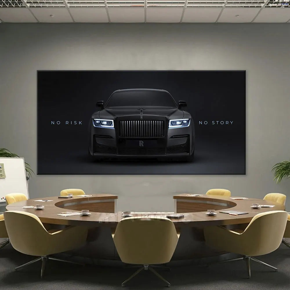 Black Car Canvas Painting Prints Picture Posters For Living Room Bedroom Wall Art Motivation Office Decoration Large Mural Gift