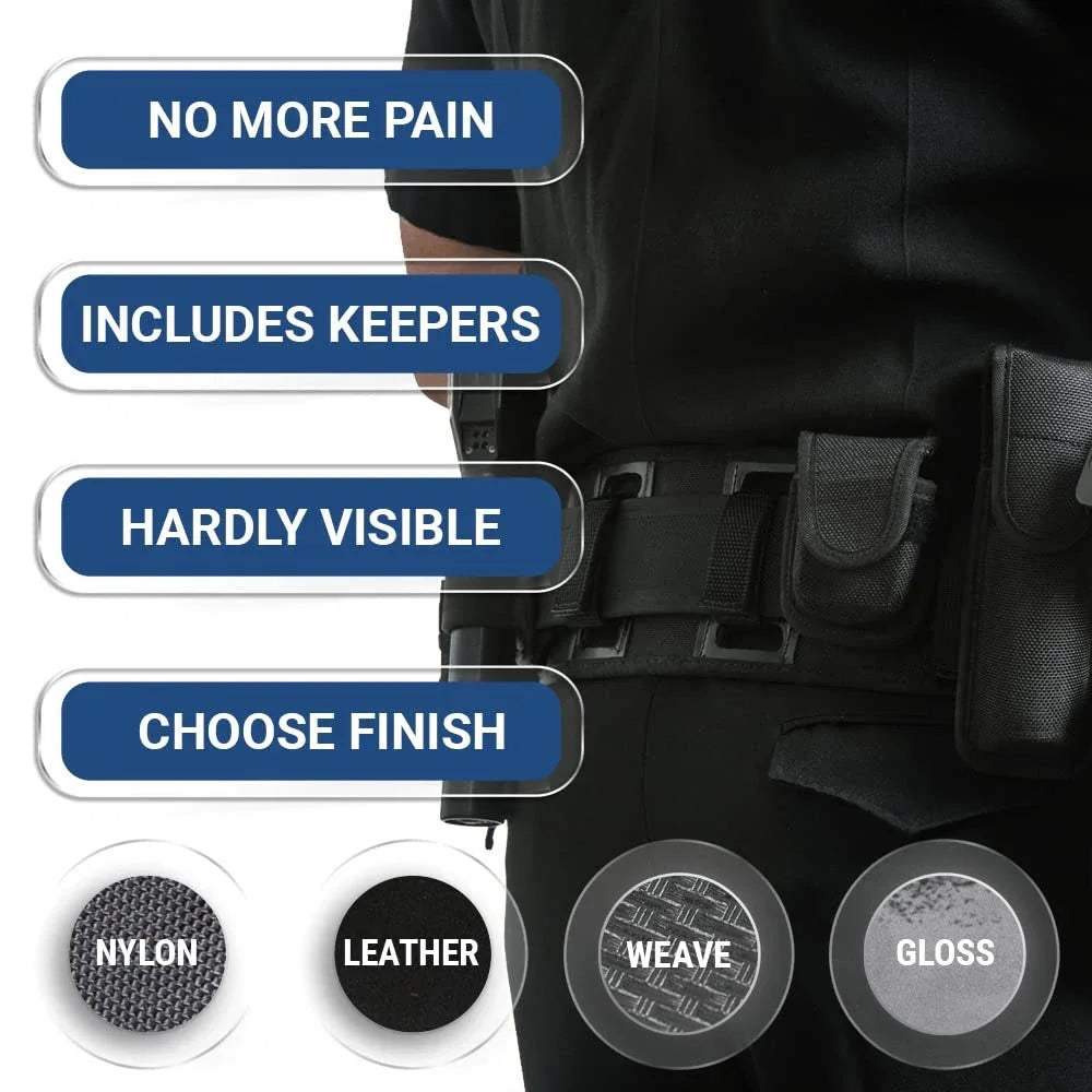 New Modular Equipment System Security Military Tactical Duty Utility Belt, Black Belt for Law Enforcement Guard Security Hunting