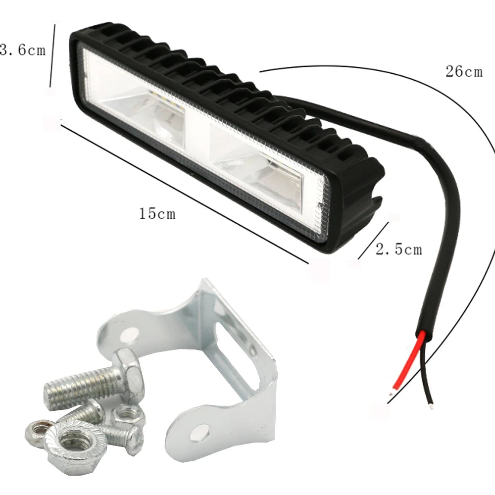 Aluminum Alloy Led Working Headlights Light 12-24v For Led Headlights For 4x4 Led Bars For Vehicles 24v Led Car Light