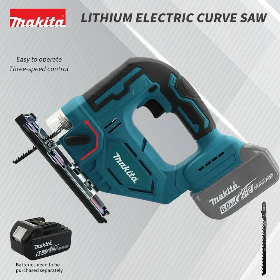 Original Makita DJV184Z Brushless Jig Saw Cordless LXT 18V Lithium Top Handle 340W Electric Saw   Power Tools Wood DJV182Z