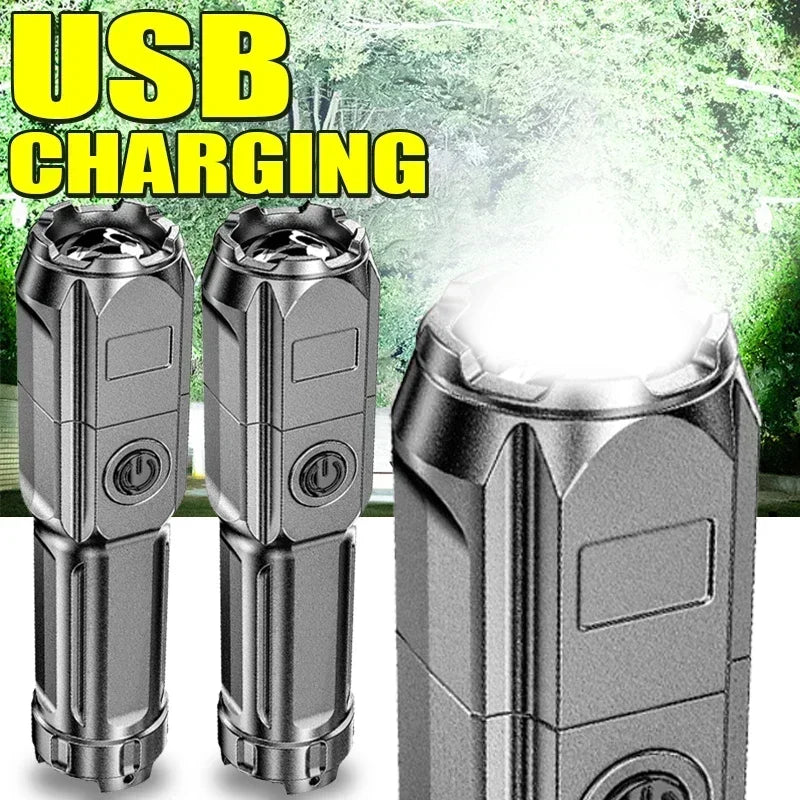 3 Modes Portable 2 IN1 Ultra Bright G3 Tactical LED Mini Flashlight Outdoor Lighting Power Bank Flashlight With USB Rechargeabl