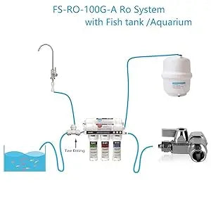 Reverse Osmosis Water Filtration System 100GPD Fast Flow Plus Extra 4 Filter for