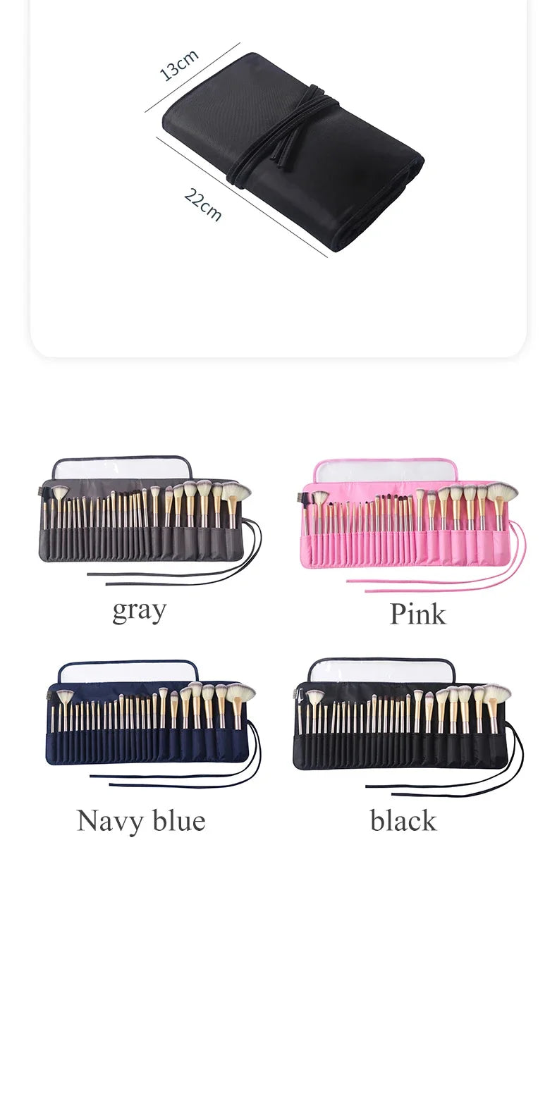 Makeup Bag Professional Makeup Artist Women's Cosmetic Brush Bag Travel Organizer Makeup Brushes Fold Empty Bag Neceser Mujer