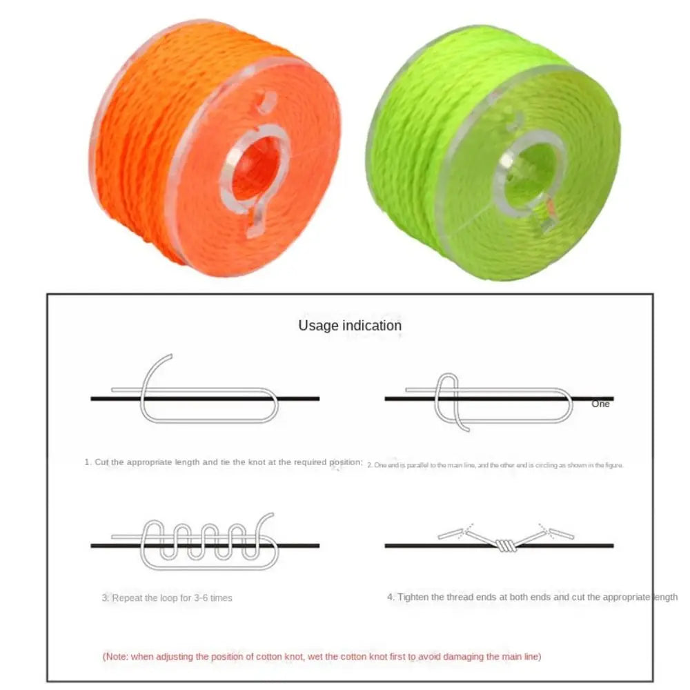 Fishing Tackle Cotton Knot Line Rock Sea S M L fishing trackle gear product Orange/Yellow Fishing Tool rock fishing accessories