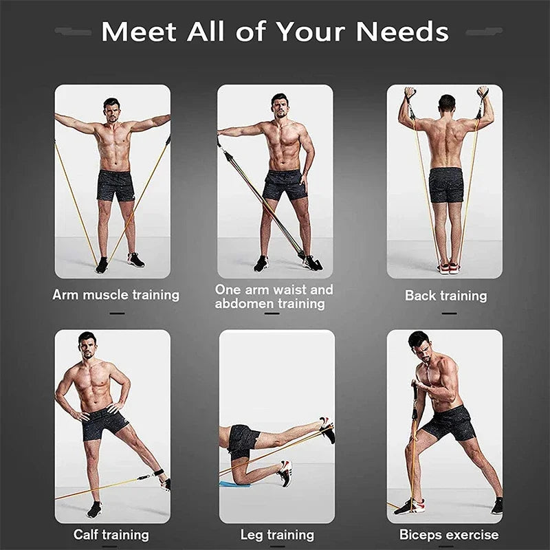 Sport Rubber Band for Fitness Equipment Resistance Bands Elastic Band for Pulling Up Gym Exercise Training Portable Body Sports